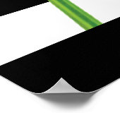 Monogram voor popy zwarte stripper poster (Hoek)