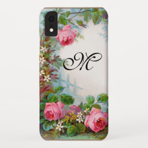 MONOGRAM VOOR rozen EN JASMINEN iPhone XR Hoesje