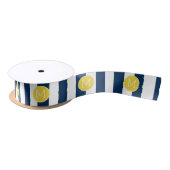 Monogram voor zeemacht en wit gestreepte trilpatro lint (Spoel)