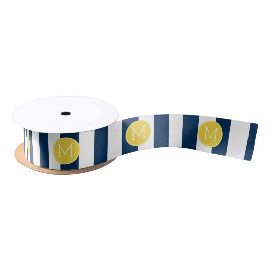 Monogram voor zeemacht en wit gestreepte trilpatro lint (Spoel)
