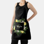 Monogram voor zwart-wit en geel schort (Insitu)