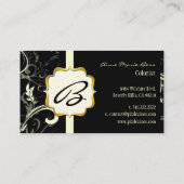 Monogram, vouw- + zwammen visitekaartjes (Achterkant)