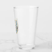 Monogram W - 16 oz glas (Links)