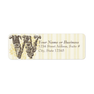 Monogram W Etiket