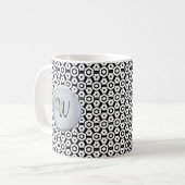 Monogram W Mok Monogram Initiaal Sjabloon (Voorkant links)