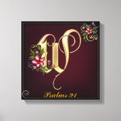 Monogram W Premium Wrapped Canvas (gloss) (Voorkant)