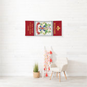 Monogram Wapenmantel Silver Knight Shield Dragon Spandoek (Insitu)