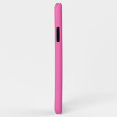 Monogram warm roze witte omhulde Initiaal Case-Mate iPhone Case (Achterkant/rechts)