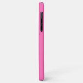 Monogram warm roze witte omhulde Initiaal Case-Mate iPhone Case (Achterkant/links)