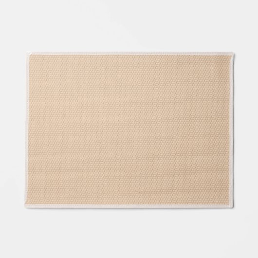 Monogram warm roze witte omhulde Initiaal Deurmat (Achterkant)