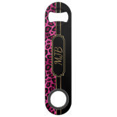 Monogram warmroze luipaard speed flessenopener (Voorkant)