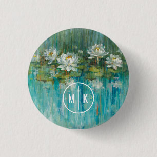 Monogram Water Lily Pond Ronde Button 3,2 Cm