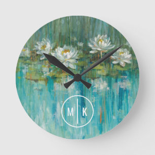 Monogram   Water Lily Pond Ronde Klok