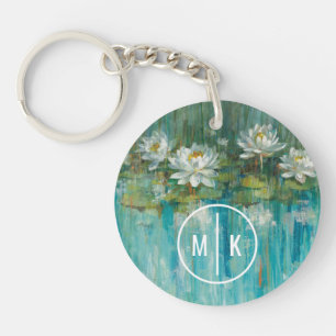 Monogram   Water Lily Pond Sleutelhanger
