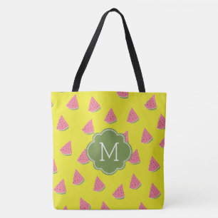 Monogram watermeloenen draagtas