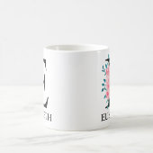 Monogram Waterverf Aangepaste enkelvoudige letter Koffiemok (Center)
