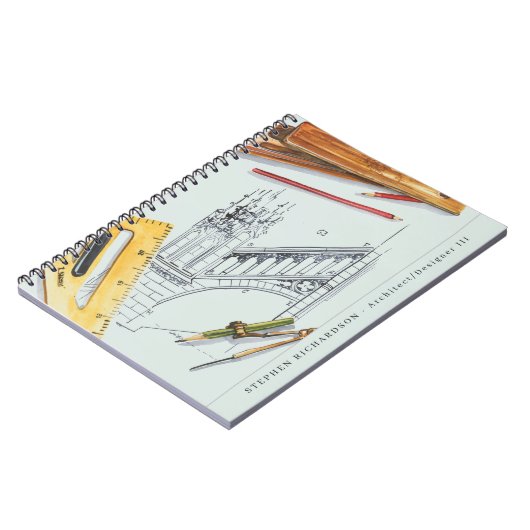 Monogram Waterverf architect Engineer Notitieboek (Linkerzijde)