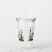 Monogram Waterverf Berg en Bos Acryl Drinkbeker (Links)