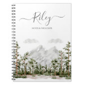 Monogram Waterverf Berg en Bos Notitieboek (Voorkant)