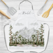 Monogram Waterverf Berg en Bos Schort