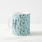 MONOGRAM Waterverf Cactus & Succulent Desert Koffiemok (Voorkant links)