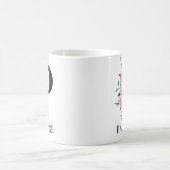 Monogram Waterverf Enkele Letter P Koffiemok (Center)