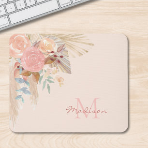 Monogram Waterverf Floral Muismat