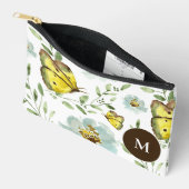 Monogram Waterverf geel Vlinder bloemig Etui (Open)