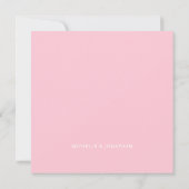 Monogram Waterverf Glitter Wedding Dank je Bedankkaart (Achterkant)