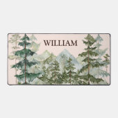 Monogram Waterverf Pijnbos & Mountain Rustic Bureaumat (Voorkant)