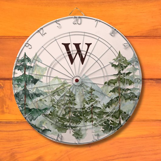 Monogram Waterverf Pijnbos & Mountain Rustic Dartbord