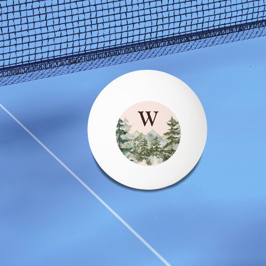 Monogram Waterverf Pijnbos & Mountain Rustic Pingpongballen