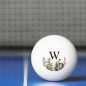 Monogram Waterverf Rustic Green Forest Pingpongballen (Net)