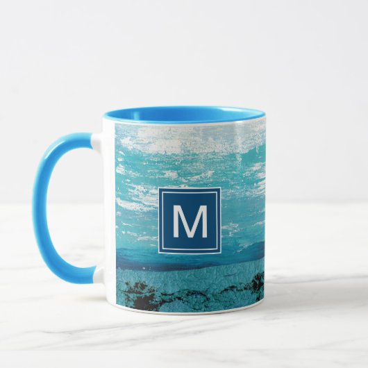 Monogram | Waterverf Sapphire Blue Mok (Links)