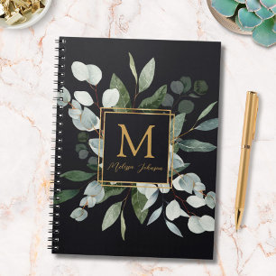 Monogram Waterverf Tropisch Groen Eucalyptus Notitieboek
