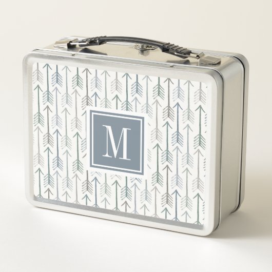 Monogram | Waterverf Wanderlust Arrow Pattern (Achterkant)