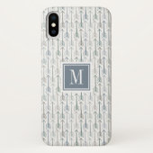 Monogram | Waterverf Wanderlust Arrow Pattern Case-Mate iPhone Case (Achterkant)