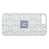 Monogram | Waterverf Wanderlust Arrow Pattern Case-Mate iPhone Case (Achterkant (Horizontaal))
