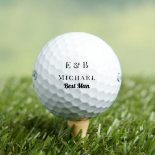 Monogram Weddenschap Beste man Gift Personalized B Golfballen