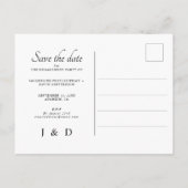 Monogram Weddenschap Foto Uitnodiging (Achterkant)