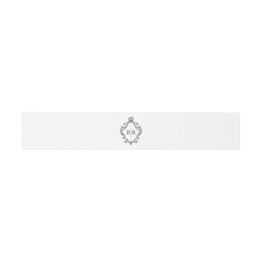 Monogram Weddenschap Uitnodigingen Wikkel (Vlak)