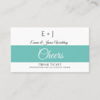Monogram Weddenschappen Drink Ticket