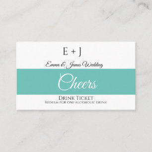 Monogram Weddenschappen Drink Ticket