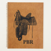  monogram Western paard Planner (Voorkant)