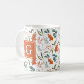 Monogram Whimsical Herfst Koffiemok (Voorkant links)