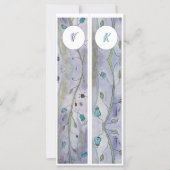Monogram Whimsy Floral Twee Bladwijzer (Voorkant)