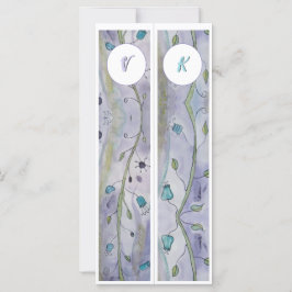 Monogram Whimsy Floral Twee Bladwijzer