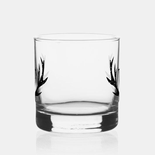 Monogram whiskeyglas met hertengewei logo whisky glas (Rechts)