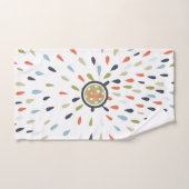 Monogram White Blue Oranje Pickle Ball Handdoek (Handdoek)