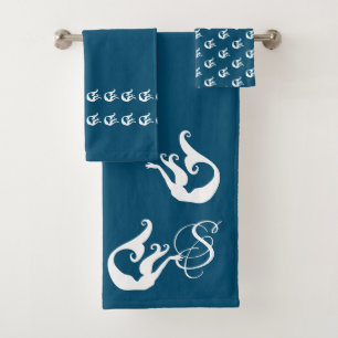 Monogram White Chic Beach maison Mermaid